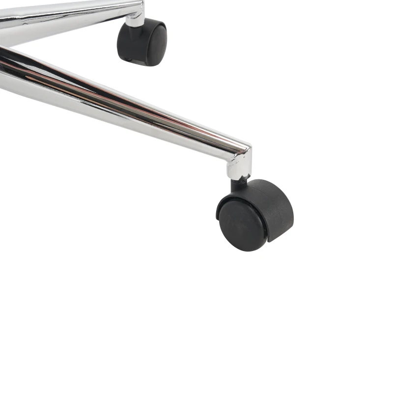 Sedia Girevole da Ufficio Ergonomica per Trucco o Studio con Altezza Regolabile, Sedia da scrivania in Metallo,Rosa