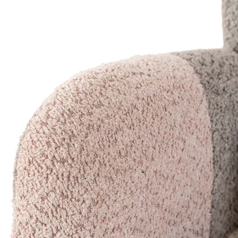 Sedia a dondolo con poggiapiedi e cuscino lombare, design ergonomico, Colorato