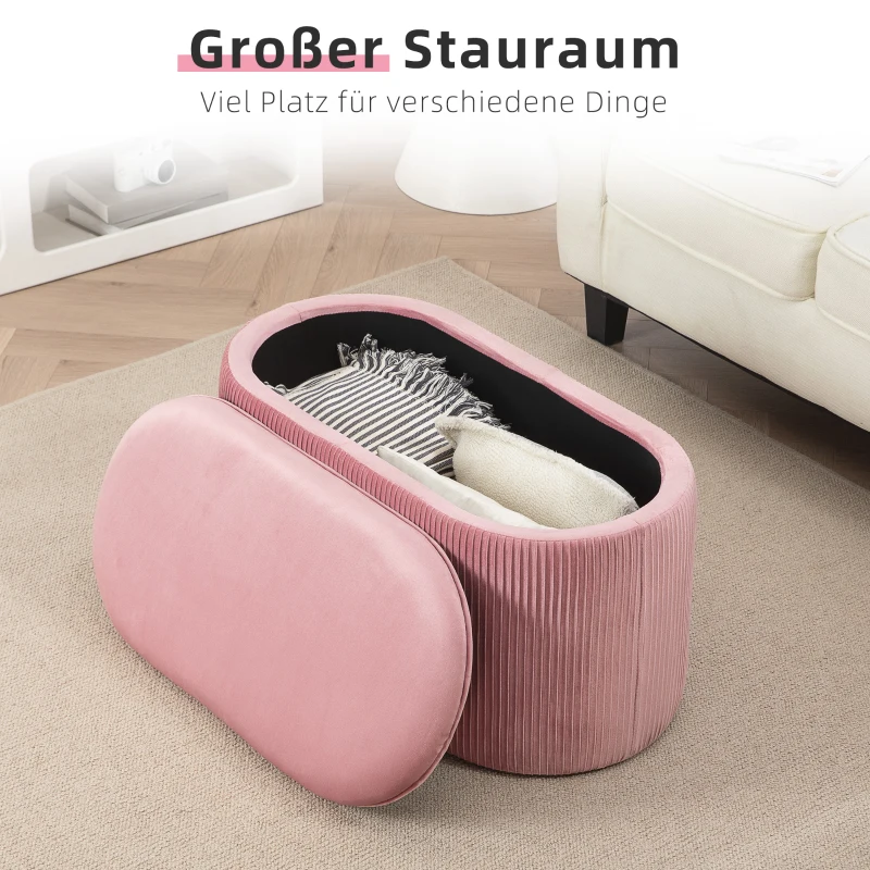 HOMCOM Zitbank gestoffeerde bank met opbergruimte