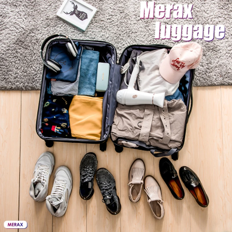 20/24/28 Inch Set of 3 ABS Hard Shell 4-Wheel Travel Luggage with Silent Wheels, Secure Combination Lock, Trolley Suitcase Set, Black