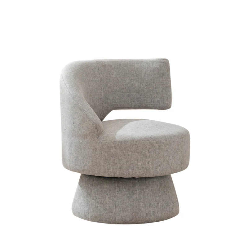 Bequemer Drehstuhl mit 360-Grad-Rotation, Grau