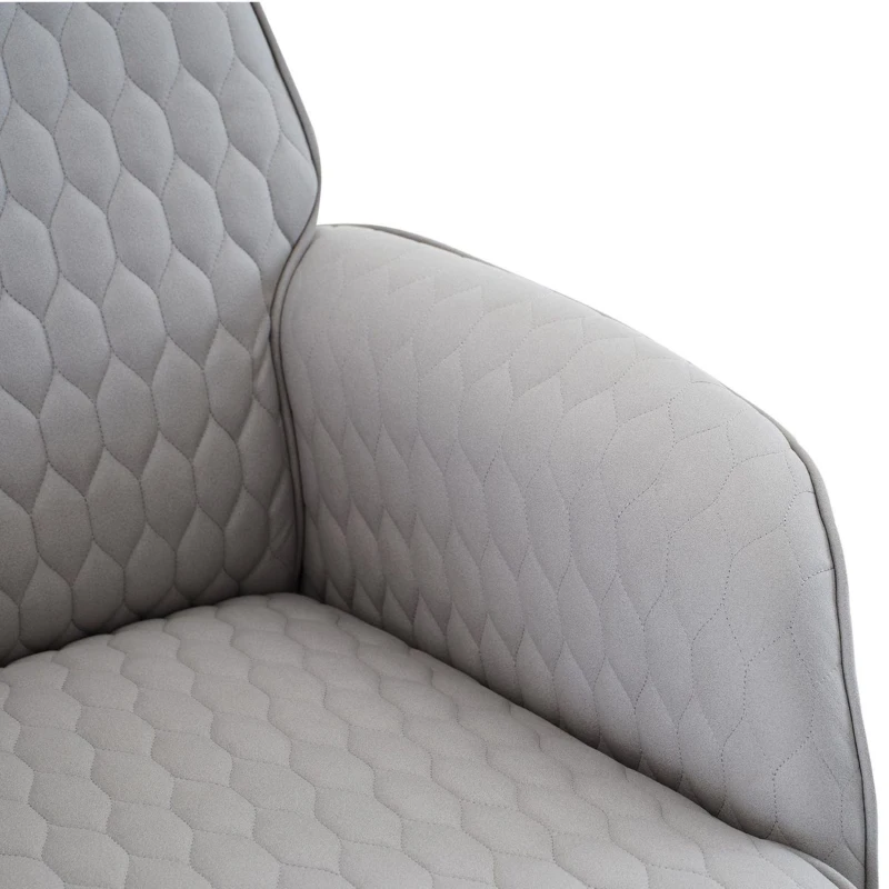 Fauteuil relax réglable gris avec repose-pieds, appuie-tête réglable en hauteur, Gris