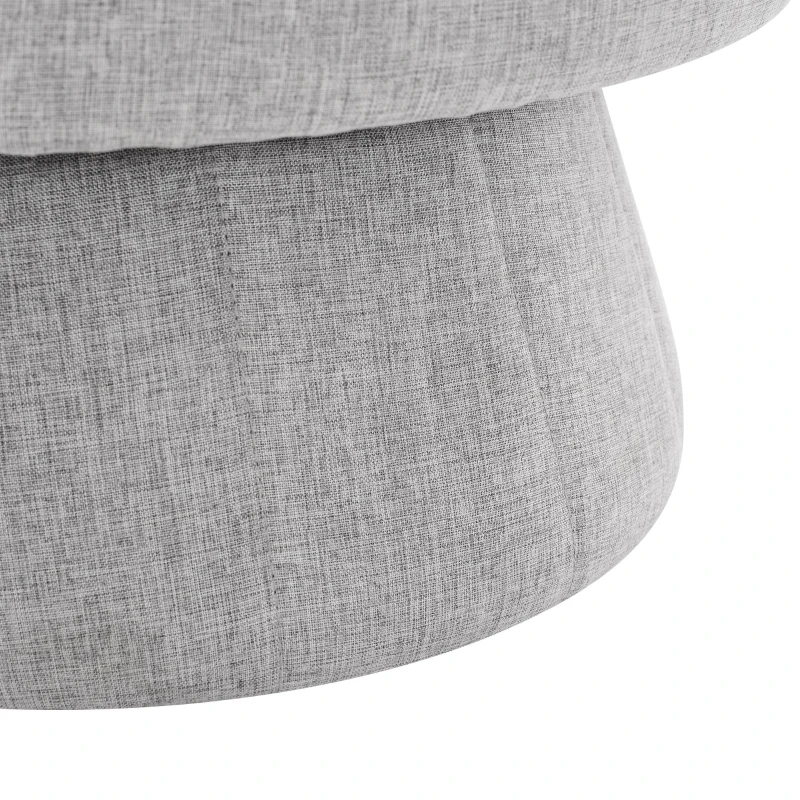 Chaise pivotante confortable avec rotation à 360 degrés, Gris