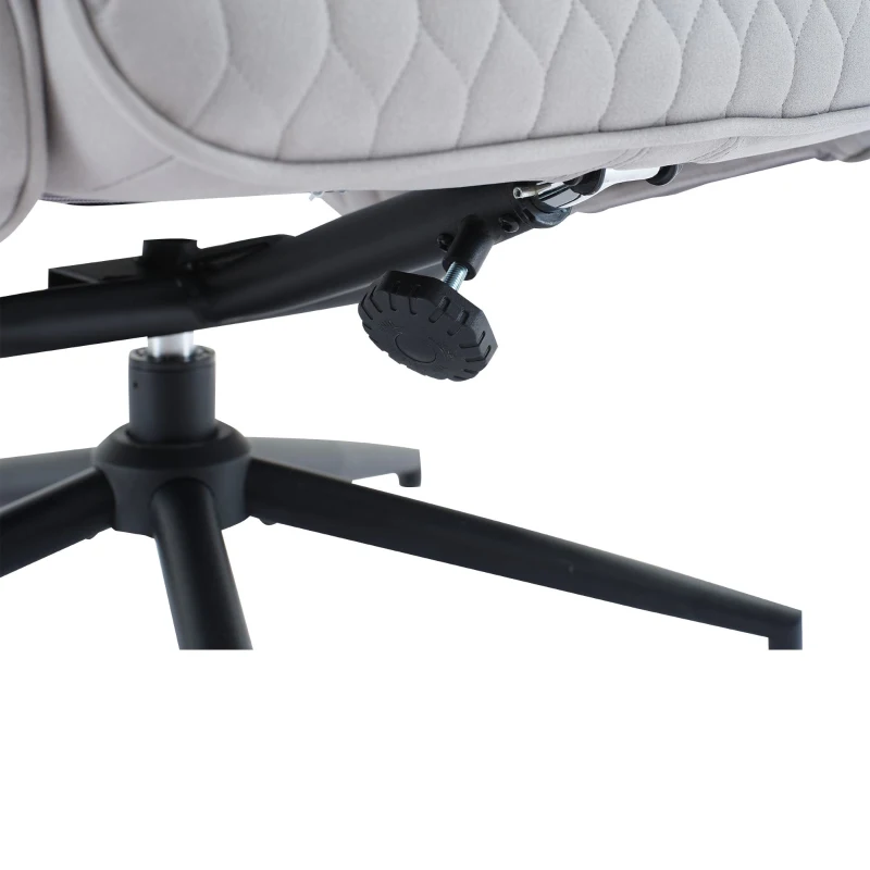 Fauteuil relax réglable gris avec repose-pieds, appuie-tête réglable en hauteur, Gris