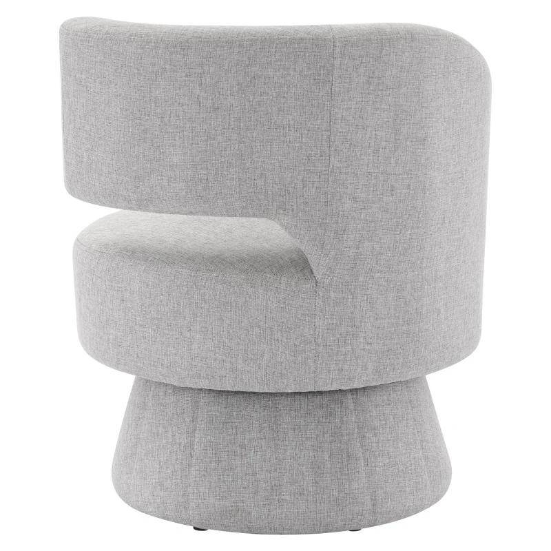 Bequemer Drehstuhl mit 360-Grad-Rotation, Grau