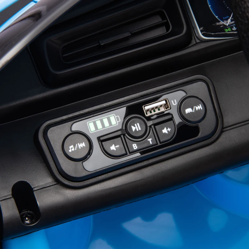 AIYAPLAY Carro Elétrico para Crianças com Licença Maserati MC20 com Bateria 12V Controlo Remoto Farois Buzina e Música 105x65,5x42 cm Azul