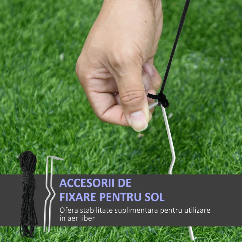 HOMCOM 120cm Oameni de Zapada Gonflabili Exterior Decoratiune Craciun Impermeabil