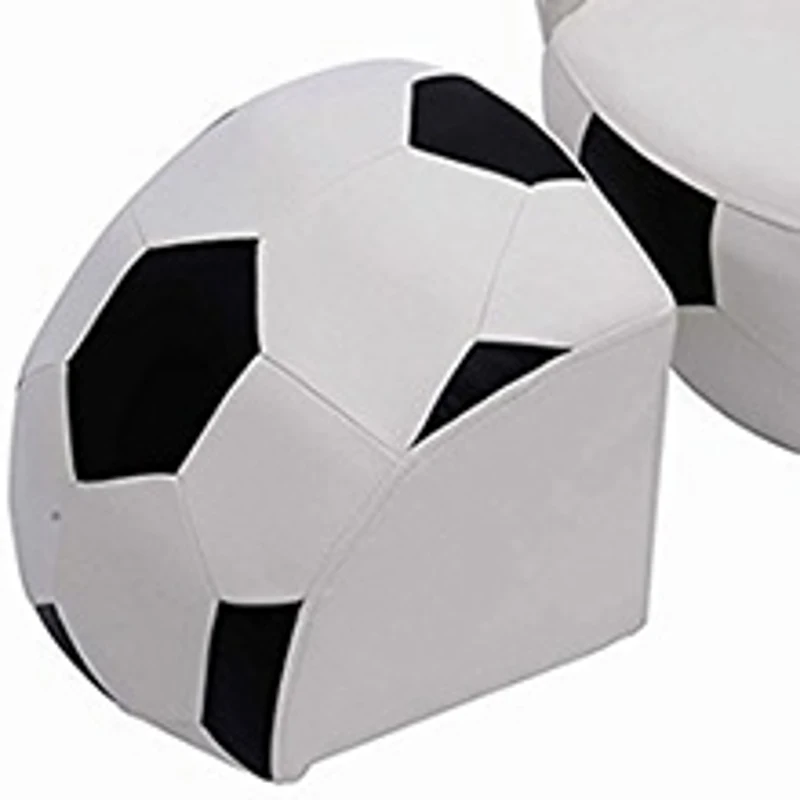 HOMCOM Kids Children Football Chair Armchair Sofa and Stool sport theme childrens playroom Fanatic