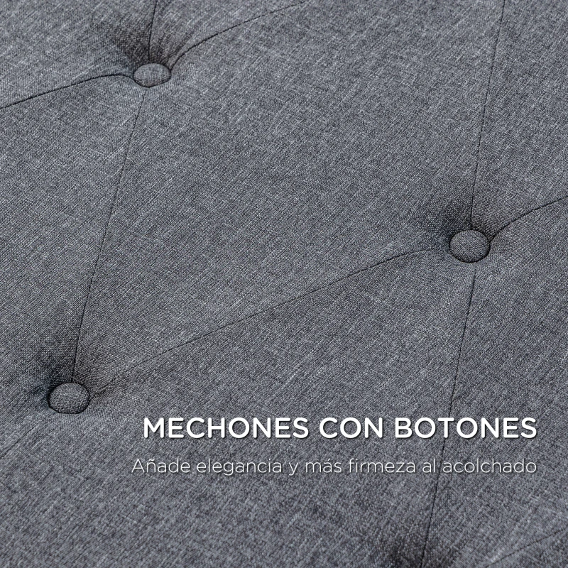 HOMCOM Cabecero de Cama 160 cm Cabezal de Cama Tapizado en PU 2 Formas de Uso Vertical o Montado a la Pared Cabecero para Dormitorio Gris