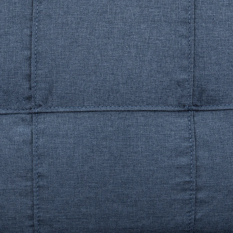 Rozkładany fotel podłogowy HOMCOM rozkładany fotel podłogowy 5-stopniowa regulacja rozkładana sofa z funkcją spania pojedyncza rozkładana sofa granatowa 61 x 73 x 58 cm