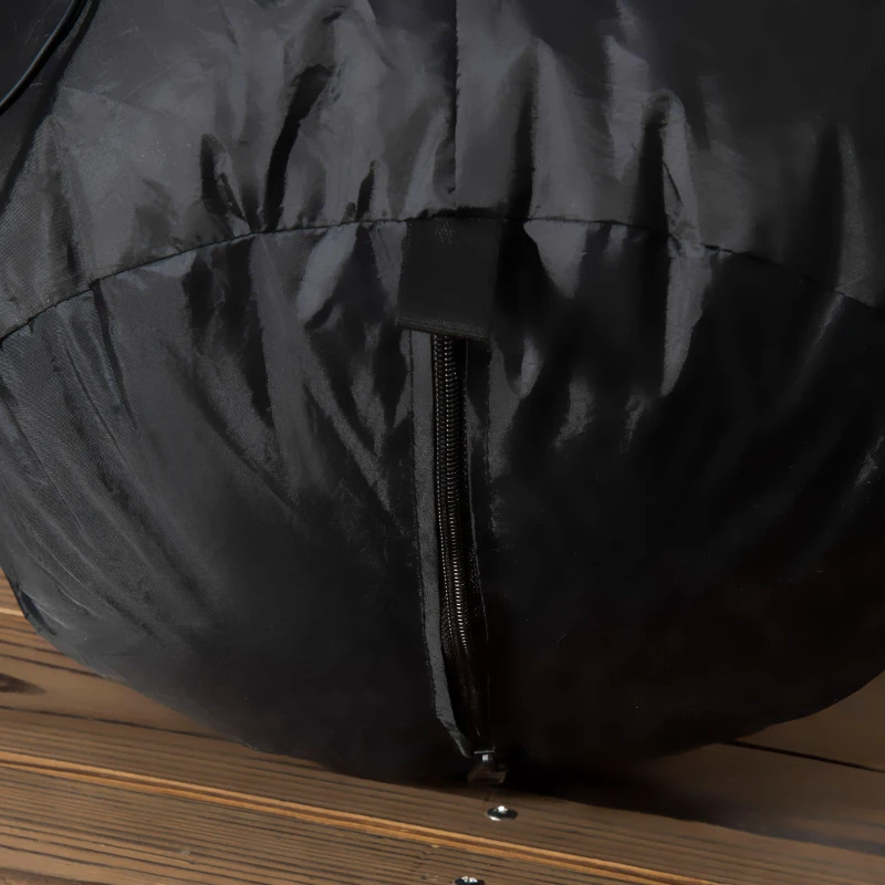 Outsunny Babbo Natale Gonfiabile con Missile, Luci LED e Gonfiatore Incluso, 154x76x183cm