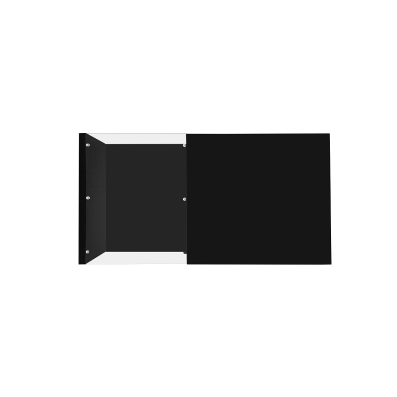 Gloss Coffee Table with 16-color LED Lights Modern Coffee Table with 2 drawers & High Gloss Black Finish