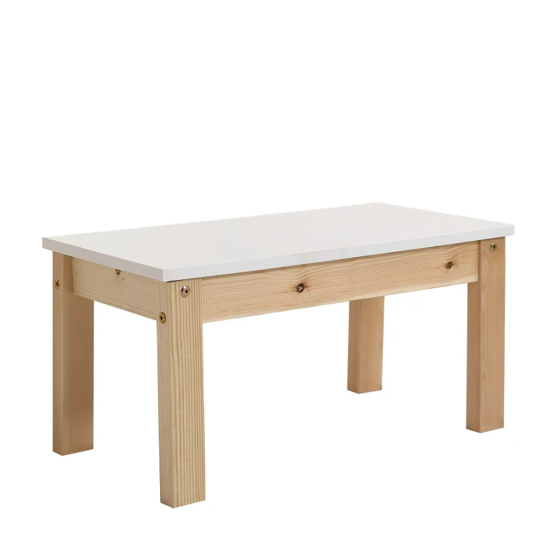 Lit pour enfant en forme de maison avec tiroirs et étagères, sans matelas, 90x200 cm, Blanc