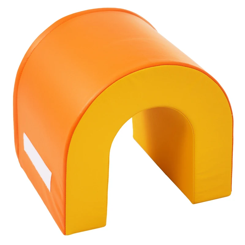 5-en-1 Grands Blocs de Construction en Mousse Douce et Colorée pour Enfants – Jeu Créatif, Imperméable et Facile à Nettoyer, Orange