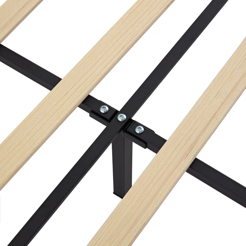 Letto Imbottito con Testiera a Forma di Coniglio e Striscia LED, Letto per Cameretta Senza Materasso, in Pelle PU e MDF, 140x200 cm, Bianco e Rosa