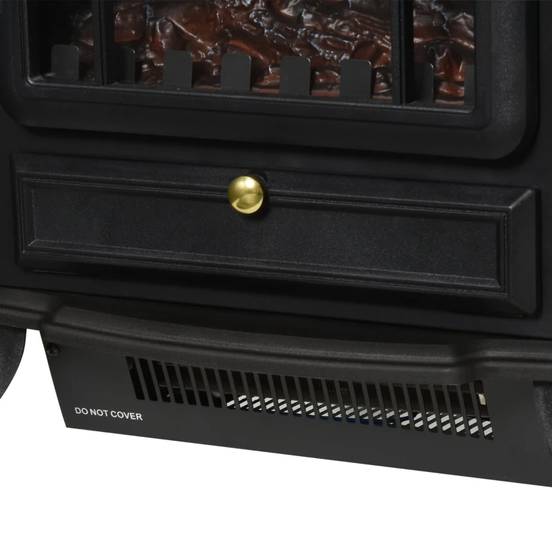 HOMCOM Elektrische kachel Elektrische haard haardkachel met 1800 W thermostaat(m-8)