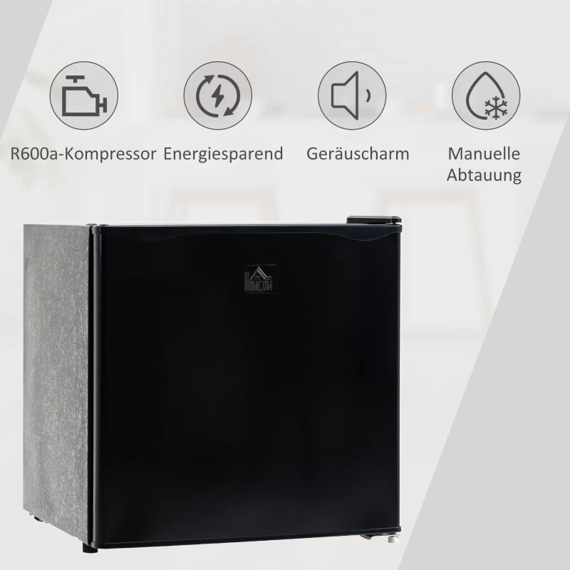 HOMCOM mini vriezer, 35 L, wit, 47 x 44,2 x 48,8 cm(m-8)