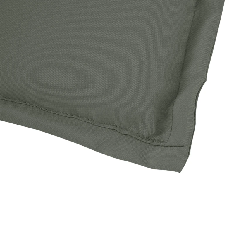 Outsunny Bankauflage, 2er Set, Bankkissen, Sitzkissen für Gartenbank, Polster Polyester Dunkelgrau 120 x B54 x D5 cm