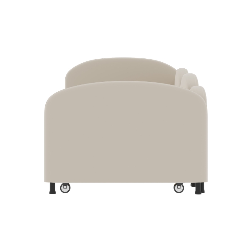 Sofa-Bett 90x200 cm Blumenform, ideal für Kinderzimmer und Wohnzimmer, Für Kinder, Beige