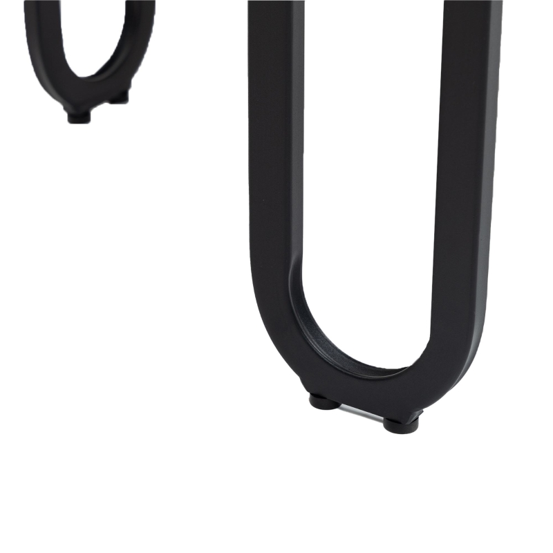 Divanetto con schienale arrotondato in Chenille, design moderno, Grigio