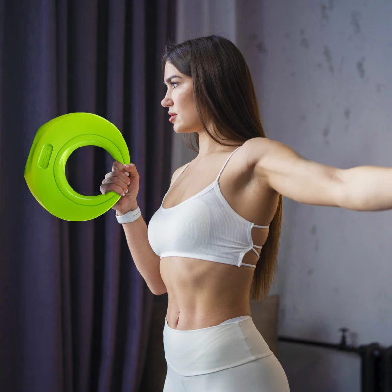 SPORTNOW 8kg Kettlebell, Soft Kettle Bell with Wide Handle for Home Gym Weight Lifting and Strength Training, Green