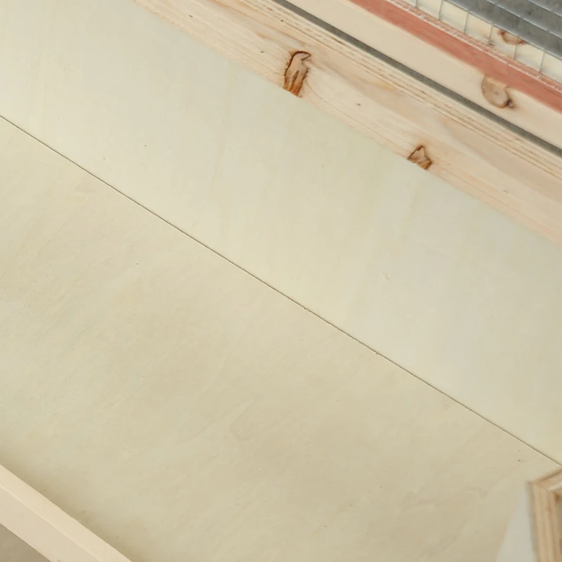 Klatka dla chomika Klatka dla gryzoni Klatka dla myszy ze schodkami trzypoziomowa lite drewno PVC naturalny