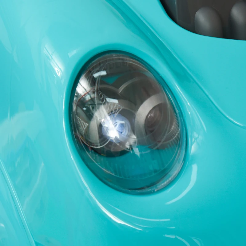HOMCOM Kids Truck Engine Toy Set, with Horn, Light, Car Key, for Ages 3-5 Years - Teal