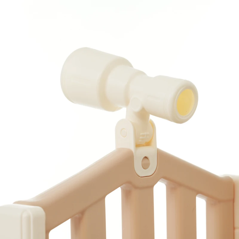 Set da gioco multifunzionale 5-in-1 per bambini con altalena, scivolo, scala da arrampicata, canestro da basket e telescopio, con box di stoccaggio integrato, 157×145,5×121 cm,Marrone + Bianco Antico