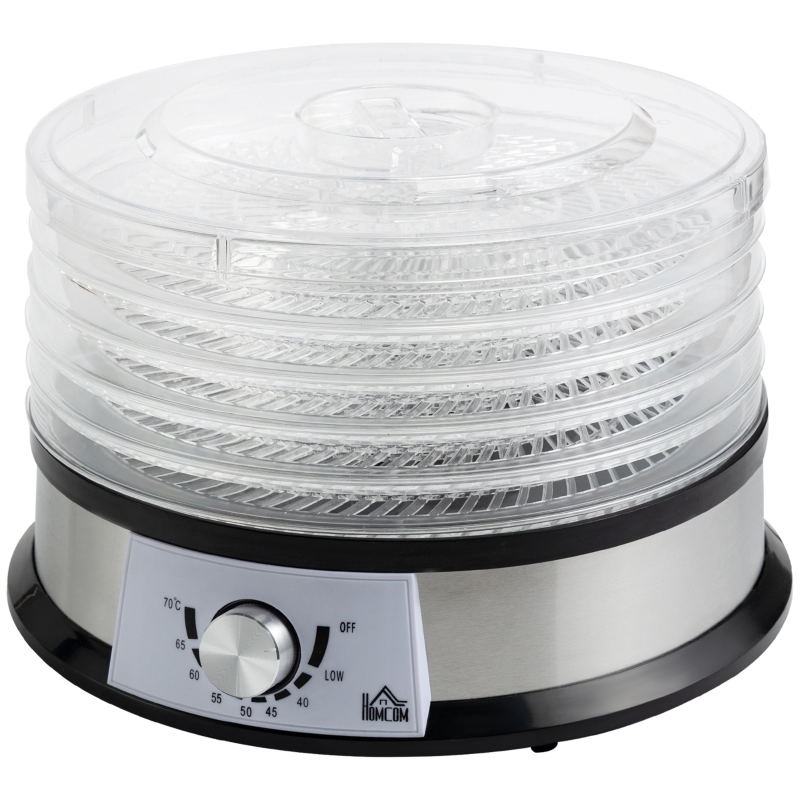 HOMCOM 40-70℃ Five-Tray Food Dehydrator