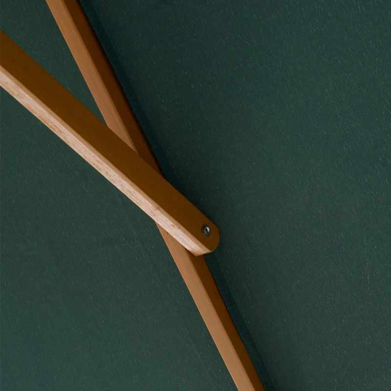 Outsunny Umbrela din Lemn pentru Extern Gradina 2X3M Verde