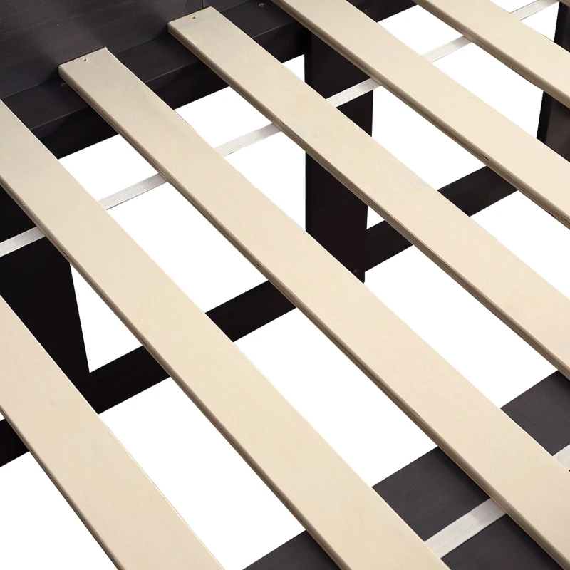 Children's Wooden Mid Sleeper Cabin Bed with Drawers and Shelves, Versatile Bed Frame for Bedroom, 196L x 94W x 92H cm, Taupe