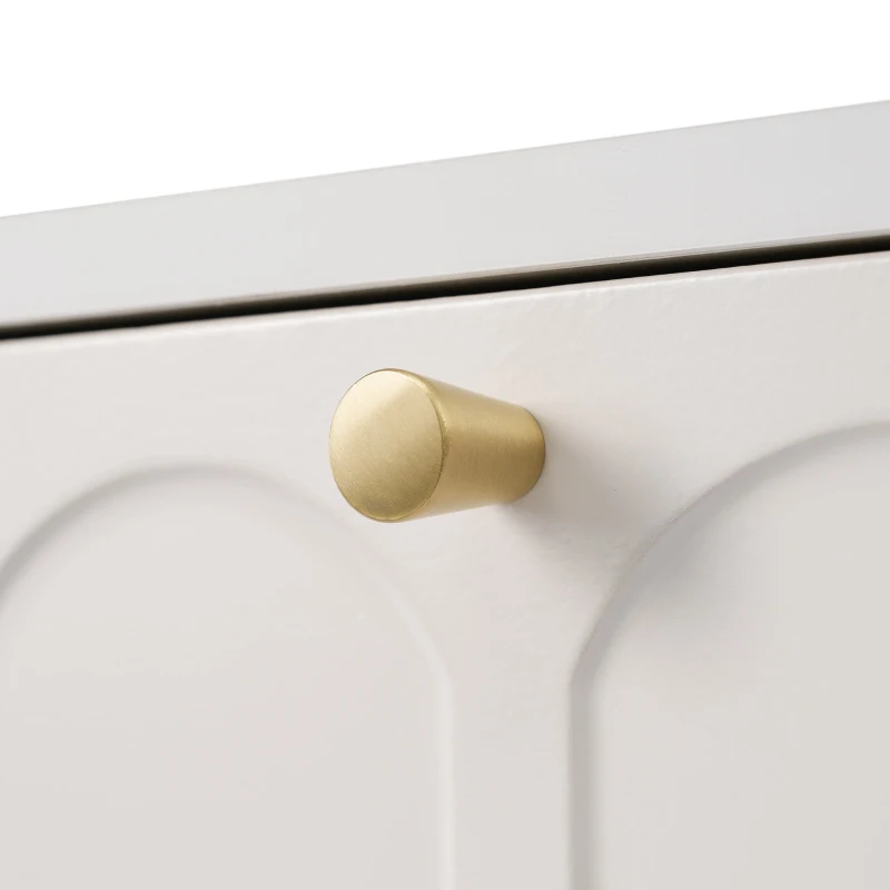 Space-Saving Dressing Table with 2 Drawers, Robust Construction, Minimalist Vanity for Bedroom, 100L x 45W x 76.5H cm, White