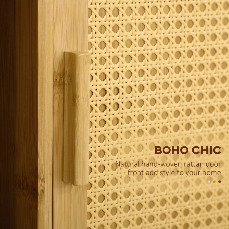 HOMCOM Wózek kuchenny z szufladą, szafką, półkami, uchwytem na ręcznik