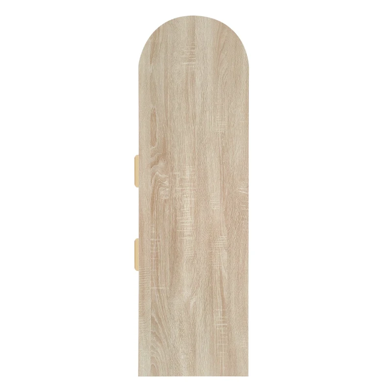 Buffet autoportant de rangement, avec Portes en Verre et Éclairages LED, 130×40×80 cm, Noir