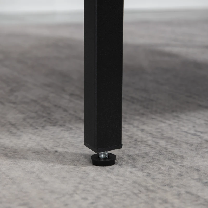 HOMCOM Fotel wypoczynkowy Z poduszką Fotel tapicerowany, Fotel relaksacyjny z wykończeniem imitującym len, Fotel do salonu