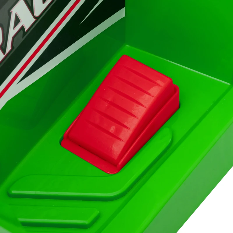HOMCOM Quadriciclo Elétrico para Crianças com Reboque Bateria 6V de 18-36 Meses com Velocidade 2,5 km/h 106x41,5x48,5 cm Verde