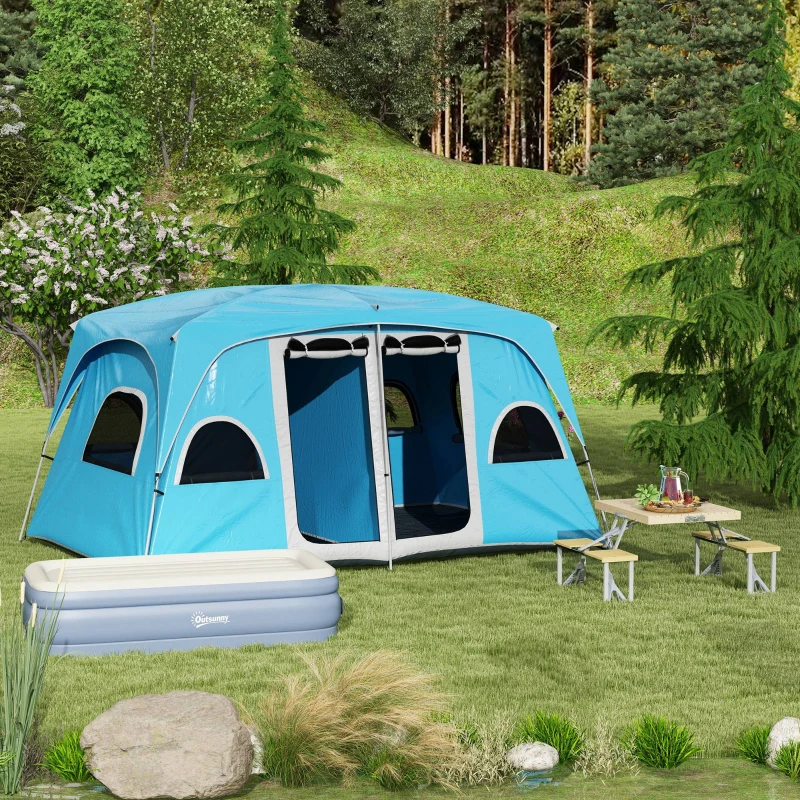 Outsunny Masa de Picnic Pliabila cu Scaune