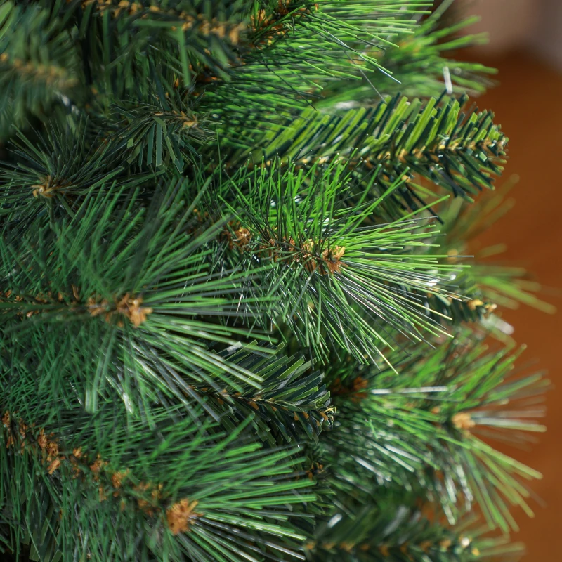 HOMCOM Árvore de Natal 150 cm Árvore de Natal Artificial com 354 Ramos e Suporte de Metal para Interior Verde