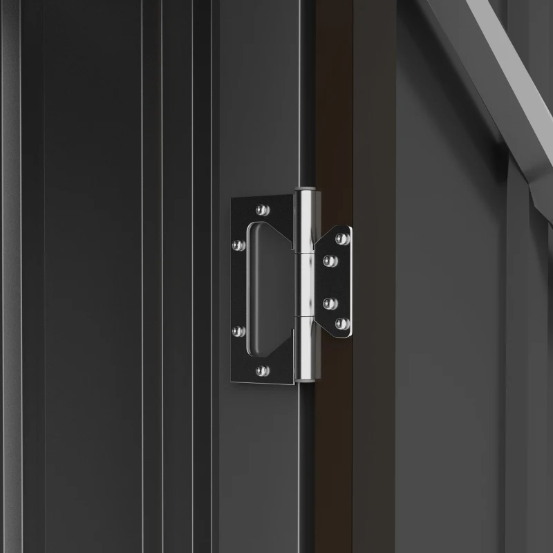 Outsunny Domek narzędziowy ze stali 100 x 103 x 160cm Brązowy