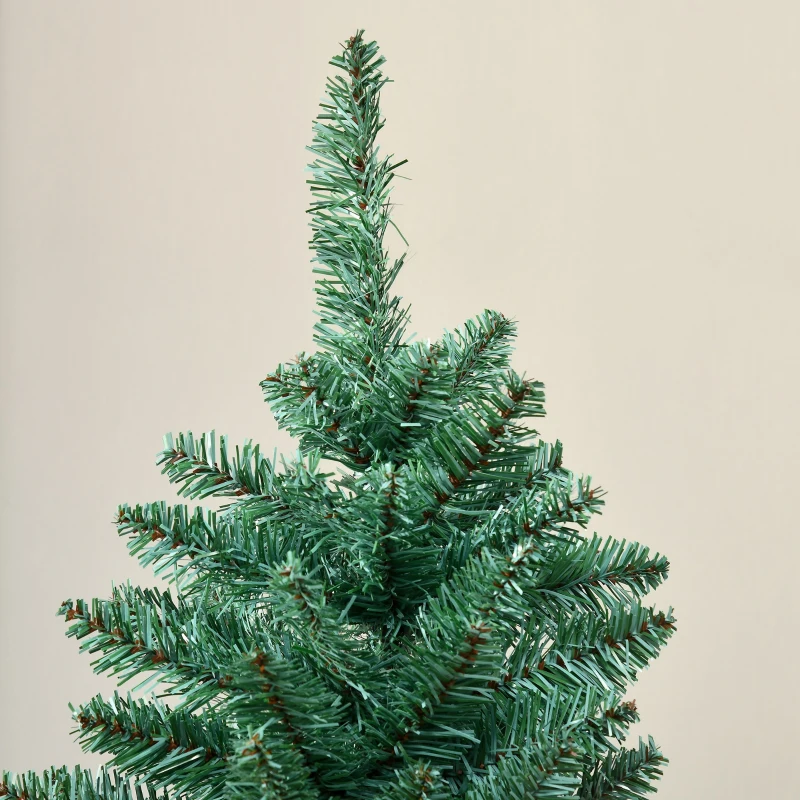 HOMCOM Árvore de Natal Artificial 180 cm com 536 Ramos e Base Cruzada de Madeira Decoração para Interiores Ø90x180 cm Verde