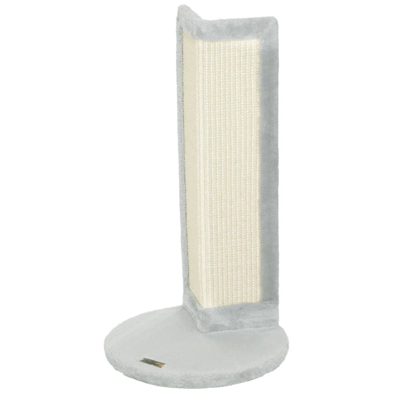 PawHut 56cm Corner Cat Scratching Post with Sisal Scratching Pad, Grey