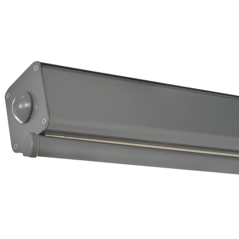 Outsunny Toldo para Balcón 160x250 cm Colocación en Techo o Pared Función Vertical y Horizontal con Tirador Color Beige