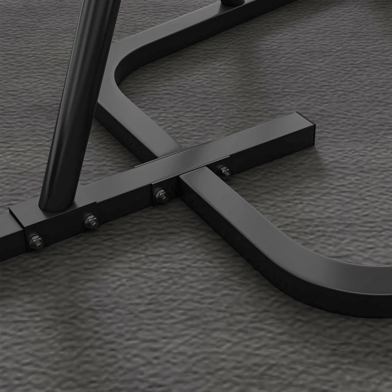 SPORTNOW Suporte Saco de Boxe com Estrutura de Aço Carga 60 kg para Bolas de Velocidade Treino em Ginásio Casa 160x115x208 cm Preto