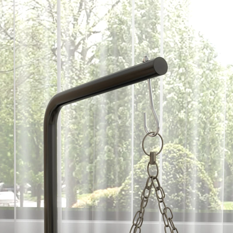 SPORTNOW Suporte Saco de Boxe com Estrutura de Aço Carga 60 kg para Bolas de Velocidade Treino em Ginásio Casa 160x115x208 cm Preto