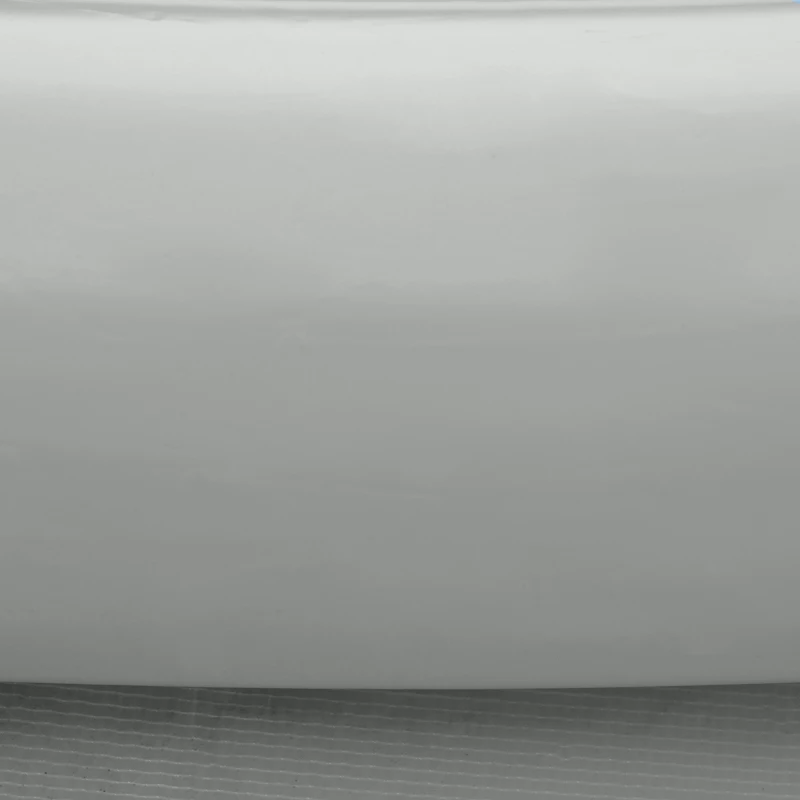 Outsunny 274cm x 76cm Inflatable Swimming Pool Family-Sized Blow Up Pool Round Paddling Pool with Hand Pump for Adults, Outdoor, Garden and Backyard, Grey