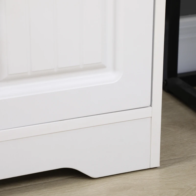 HOMCOM Vitrine Sala de Estar Estante para Livros com Portas de Vidro Prateleira Ajustável e Dobradiças de Fechamento Suave 60x60x116 cm Branco