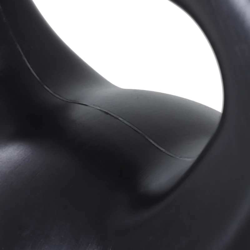 HOMCOM Peso Russo de 12 kg Kettlebell Preenchido de Areia com Punho Largo e Antiderrapante para Trenos em Casa e Ginásio 27x21x31 cm Preto
