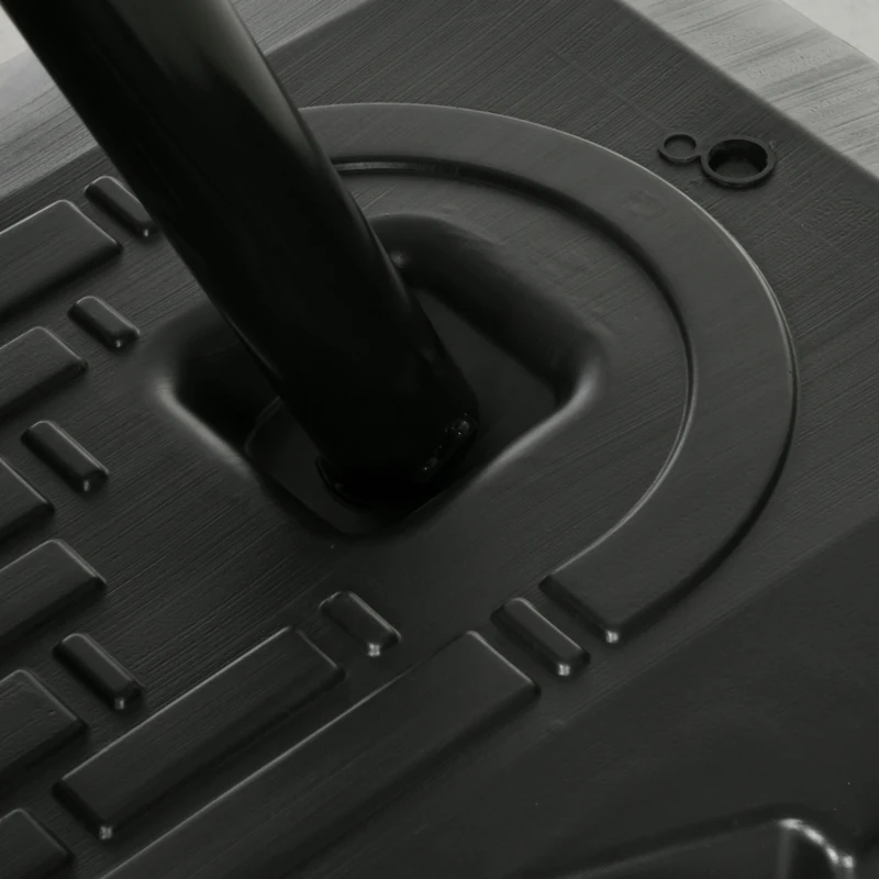 SPORTNOW Tabela de Basquetebol com Altura Ajustável Rodas Base Preenchida com Água ou Areia para Exterior 111x70,5x293-350 cm Preto