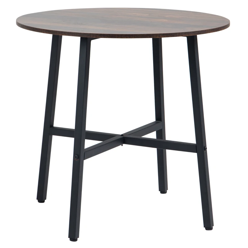 HOMCOM Stół jadalny z rustykalnym blatem