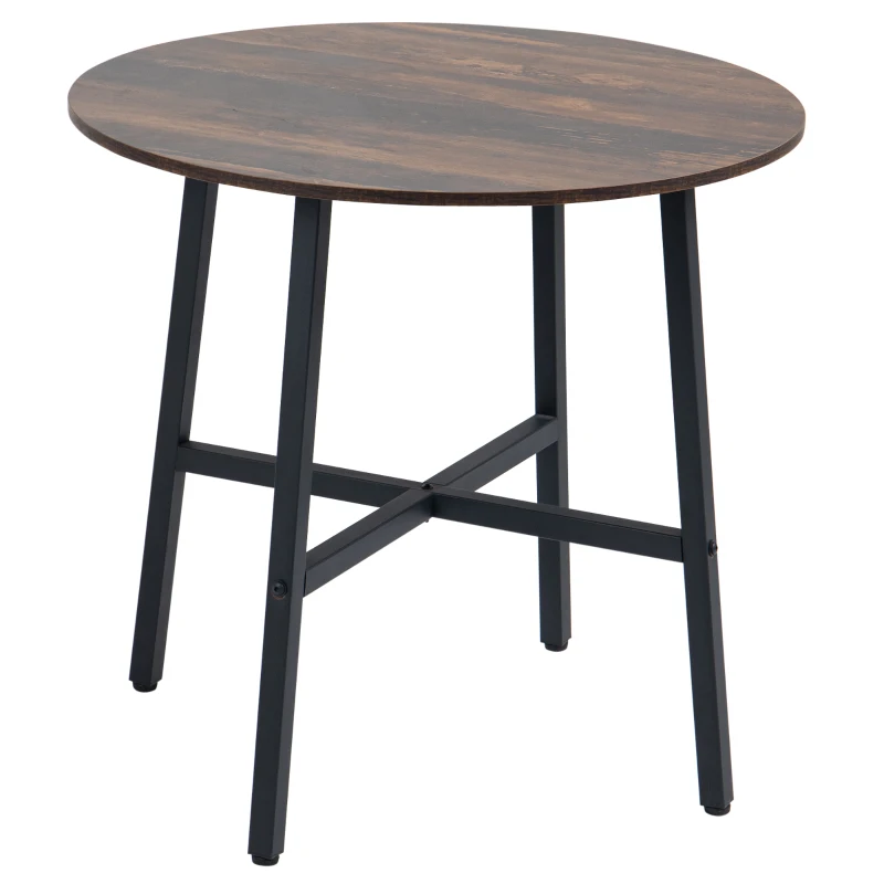 HOMCOM Stół jadalny z rustykalnym blatem